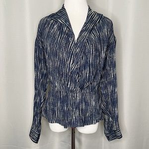 Vintage Evan-Picone snap wrap blouse